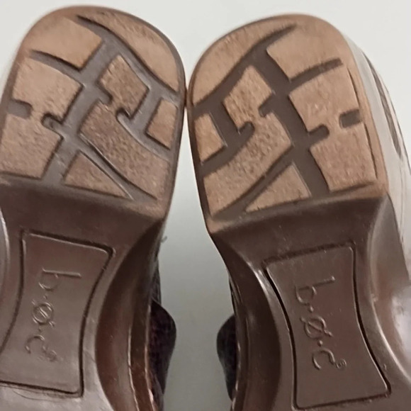 BOC Born Size 7 Plum Quilted Clog Shoes Comfy Peggy Quilted Snake Patent - Picture 9 of 11